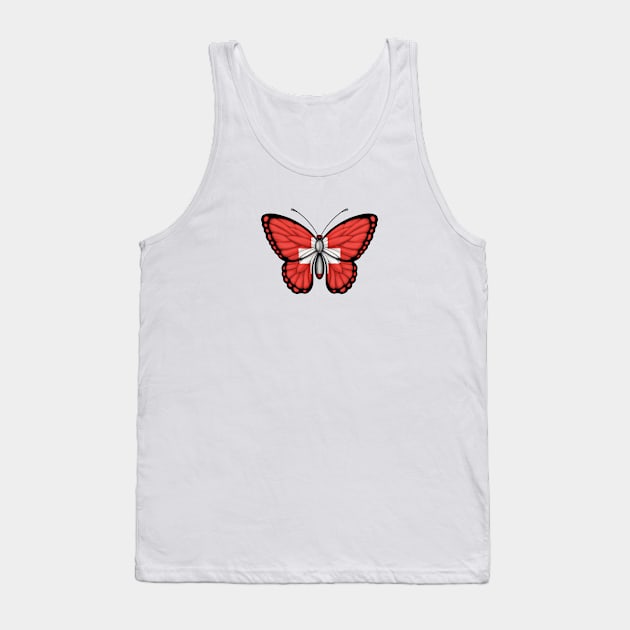 Swiss Flag Butterfly Tank Top by jeffbartels